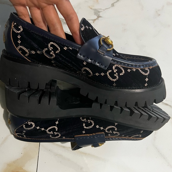 Gucci velvet loafers - Picture 6 of 7